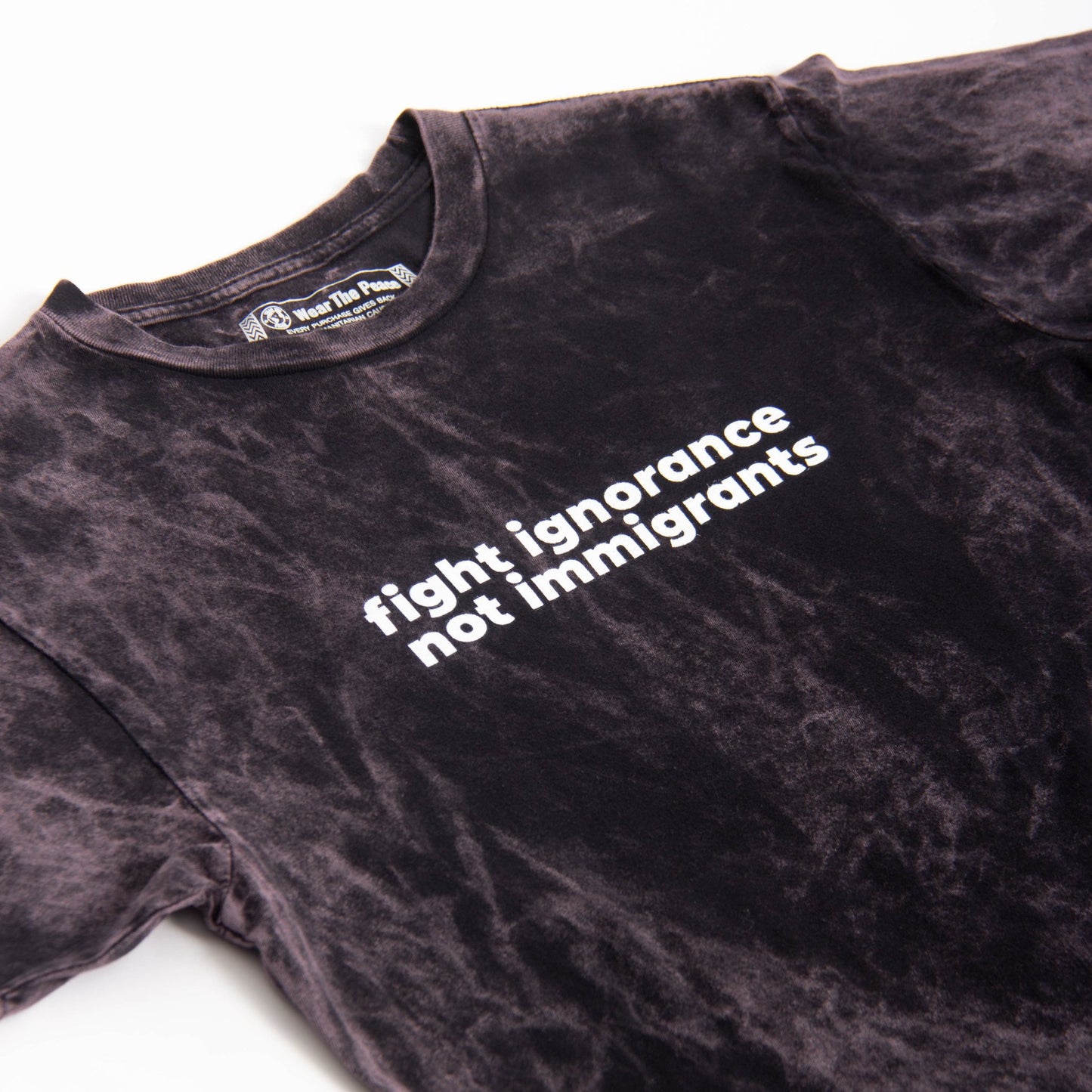 Fight Ignorance Tee Wear The Peace Short Sleeves S