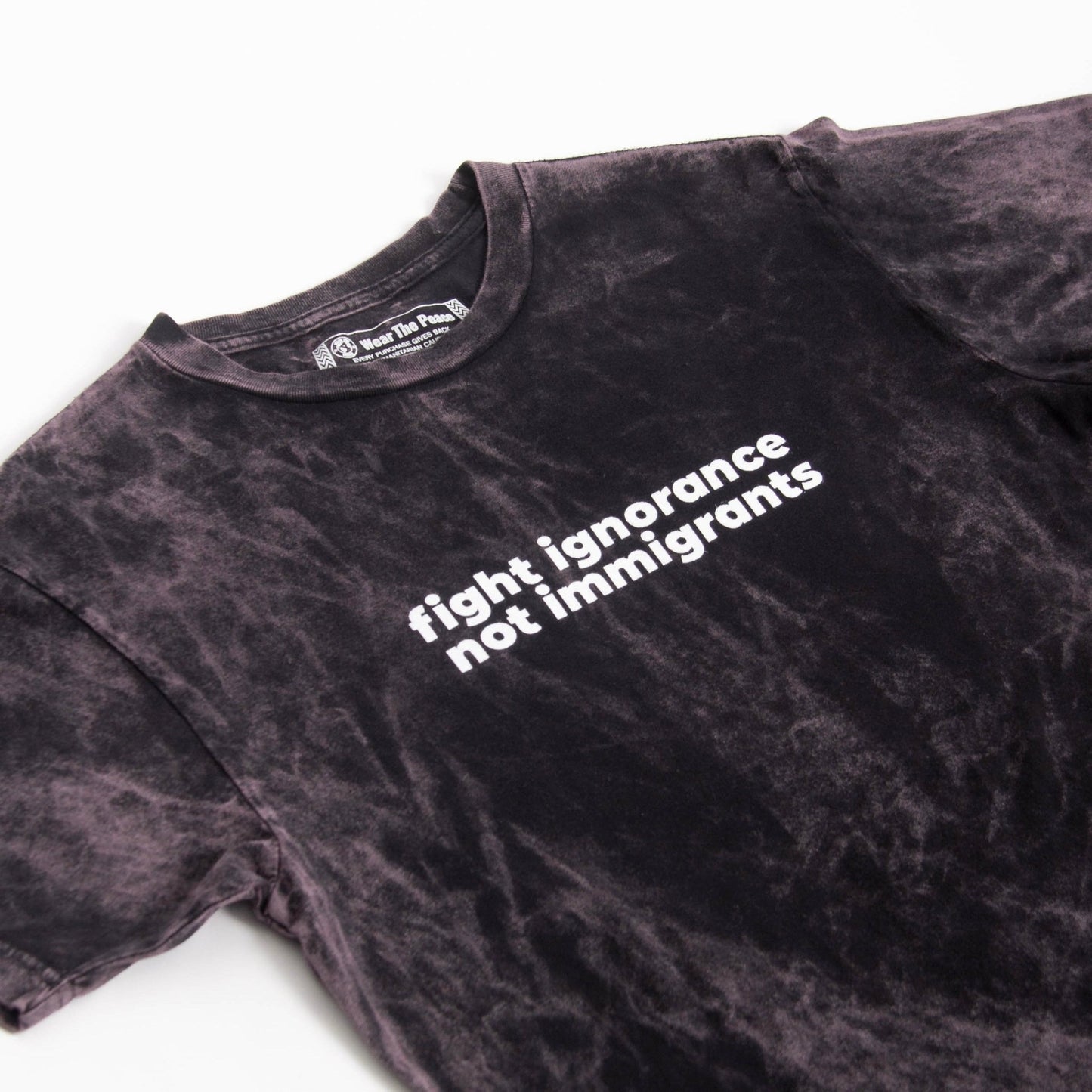 Fight Ignorance Tee Wear The Peace Short Sleeves S