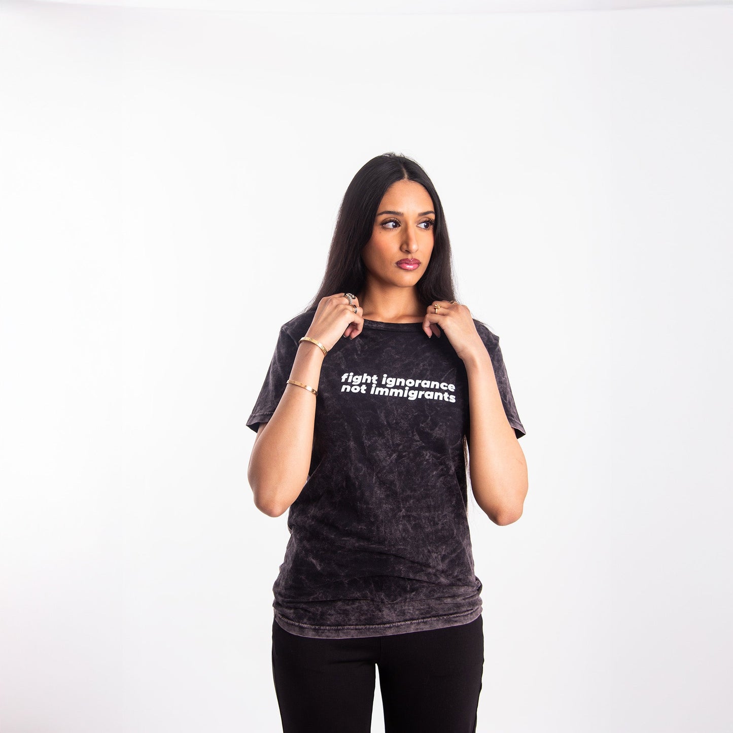 Fight Ignorance Tee Wear The Peace Short Sleeves S