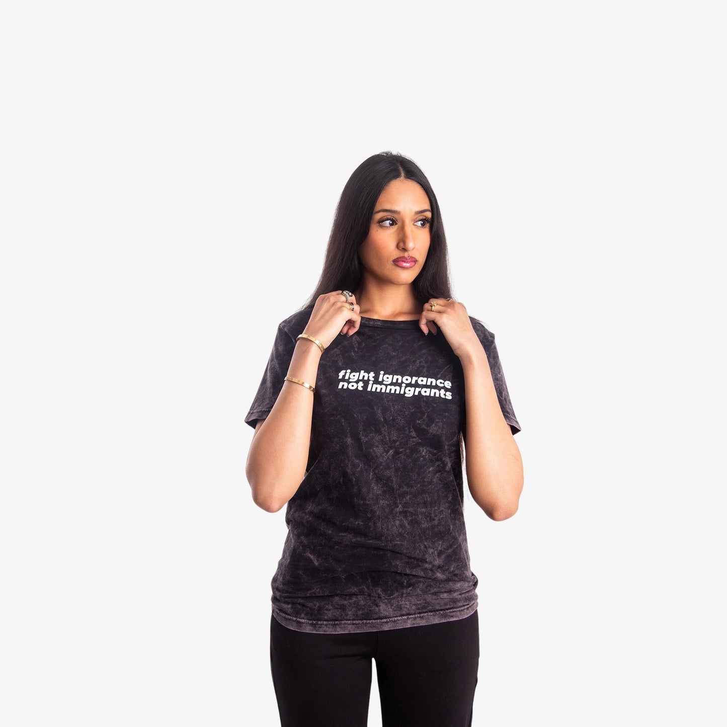 Fight Ignorance Tee Wear The Peace Short Sleeves S