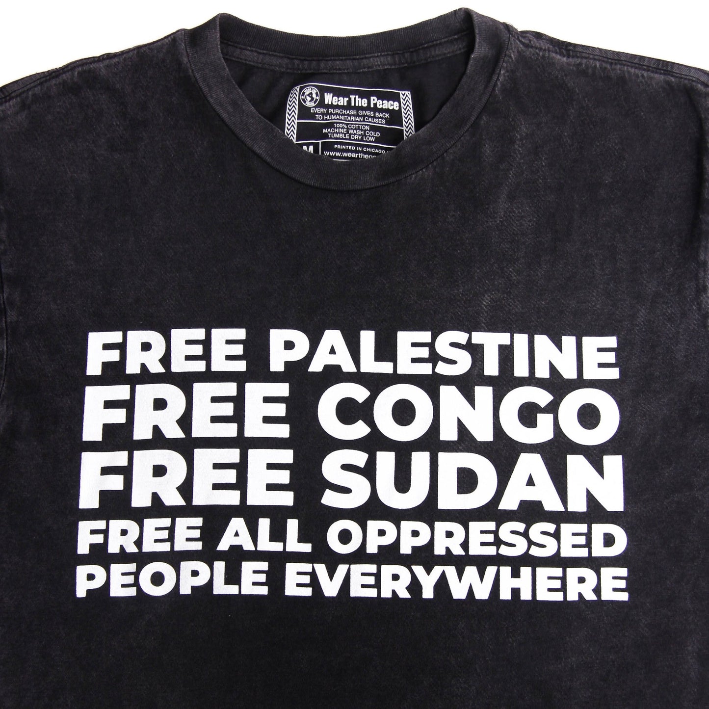 Free All Oppressed Vintage Tee Wear The Peace Short Sleeves S