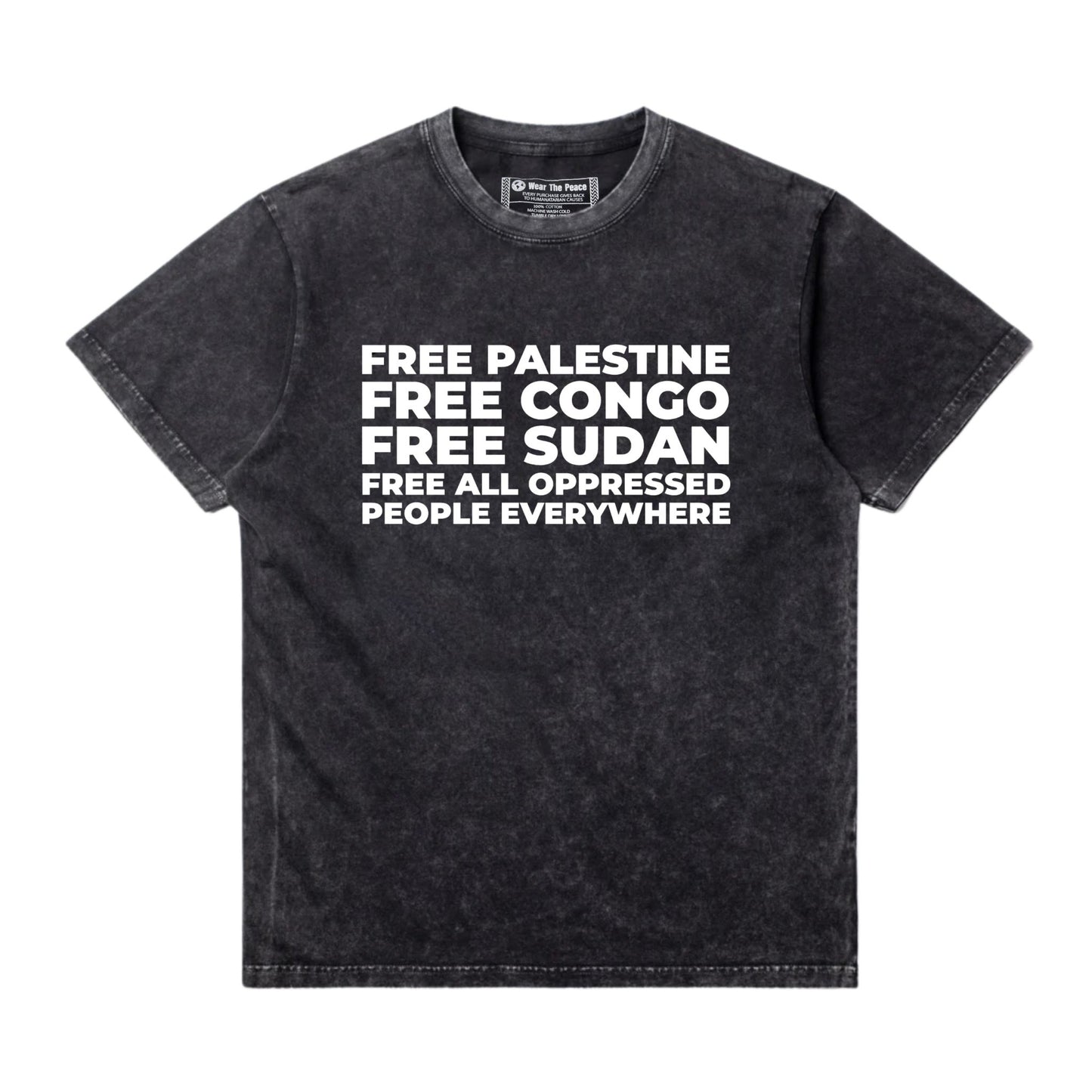 Free All Oppressed Vintage Tee Wear The Peace Short Sleeves S