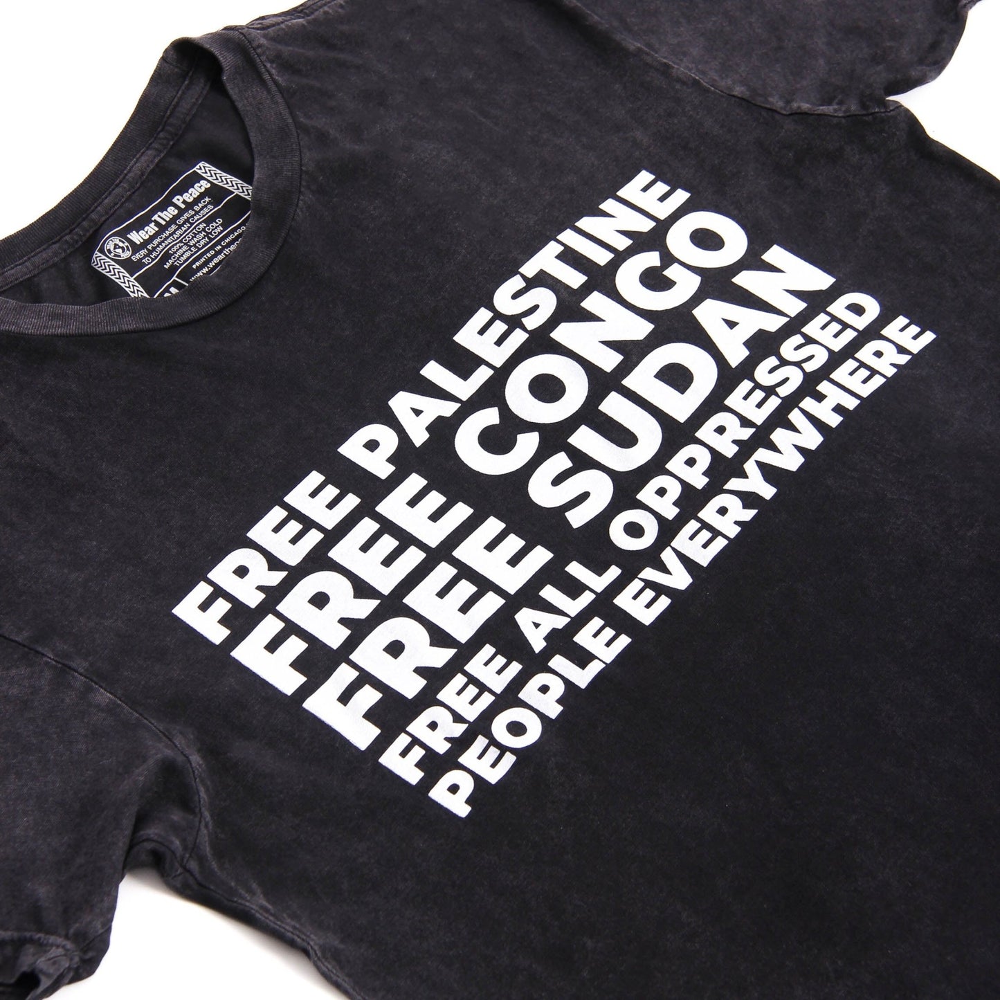 Free All Oppressed Vintage Tee Wear The Peace Short Sleeves S