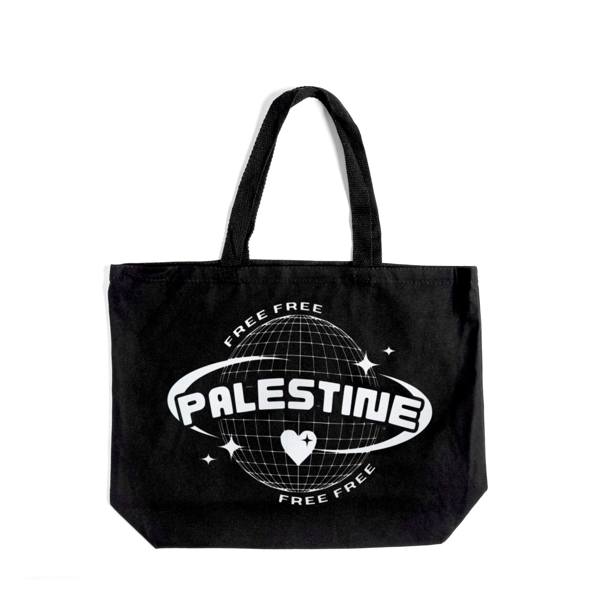 Tote Bag Free Palestina Con Mappa E Anguria – Borsa In Tessuto Impermeabile 37x32 Cm