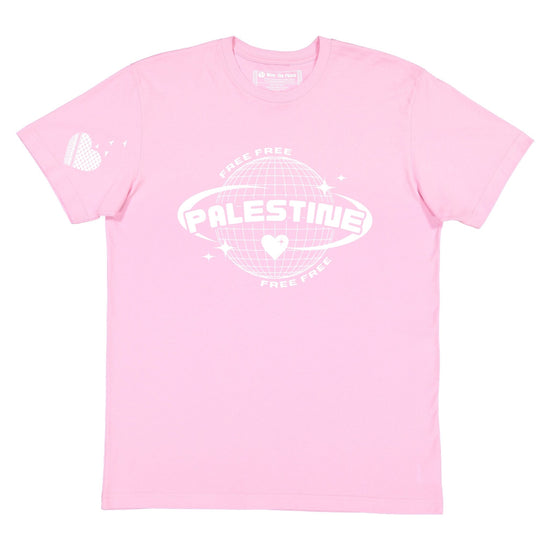 Free Palestine Tee Wear The Peace Short Sleeves Pink S