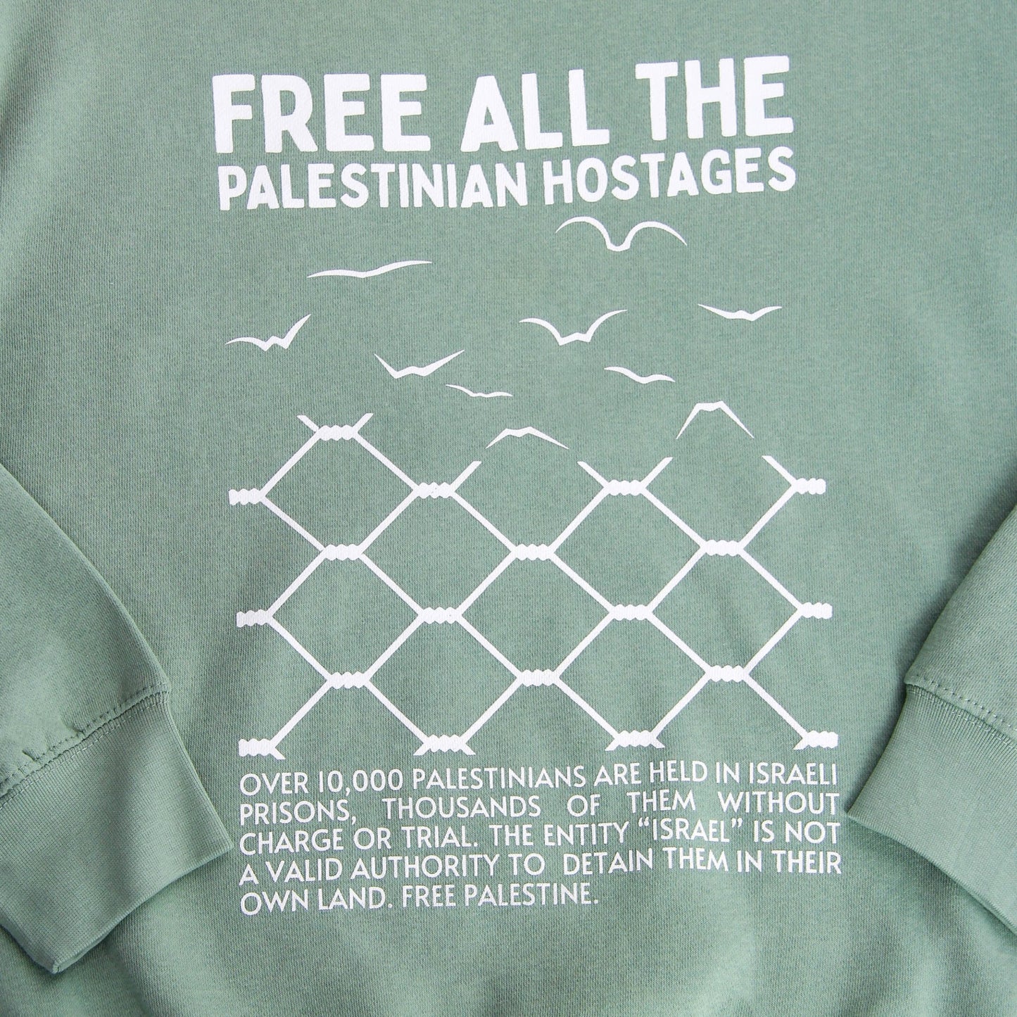 Free The Hostages Crewneck Wear The Peace Crewnecks S