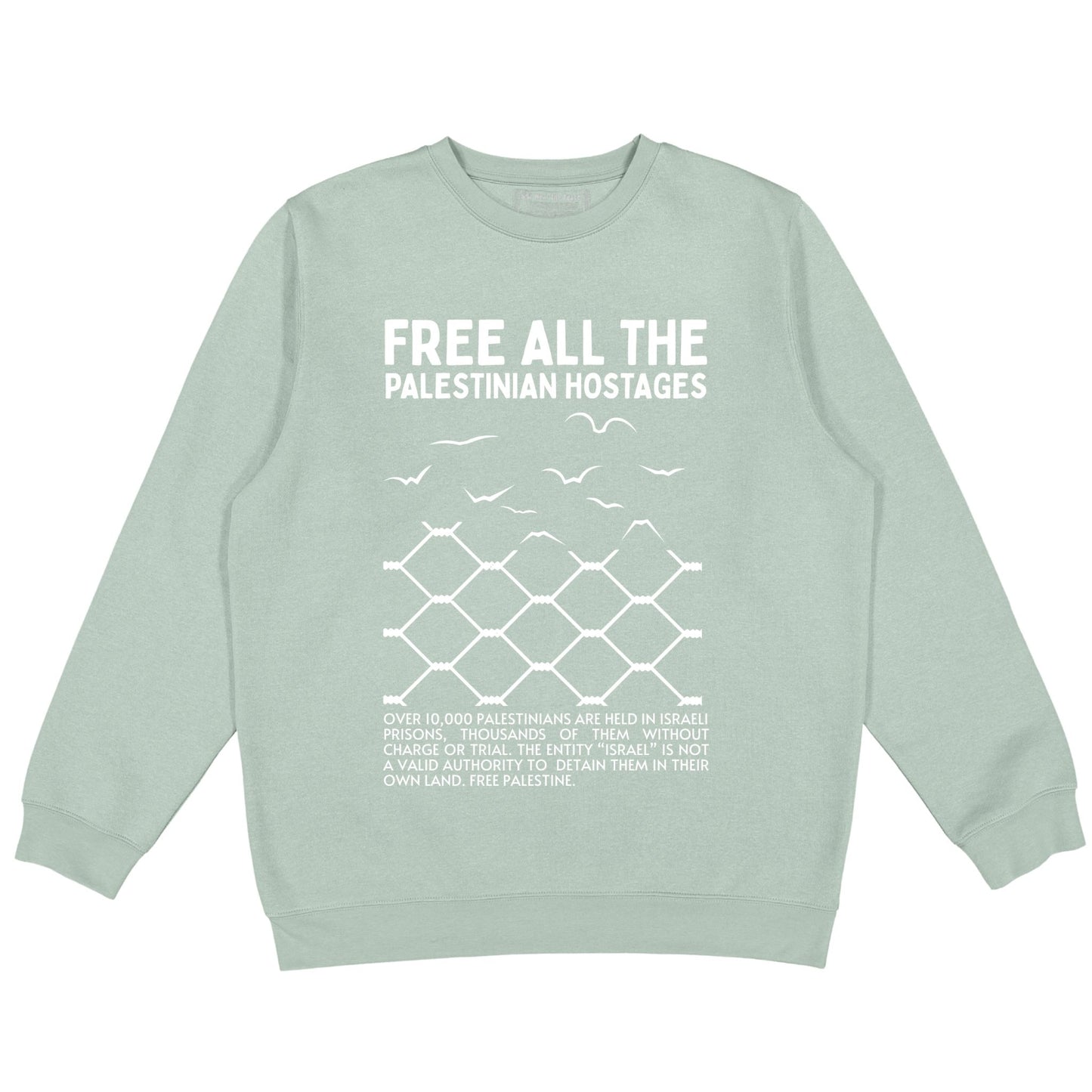 Free The Hostages Crewneck Wear The Peace Crewnecks S