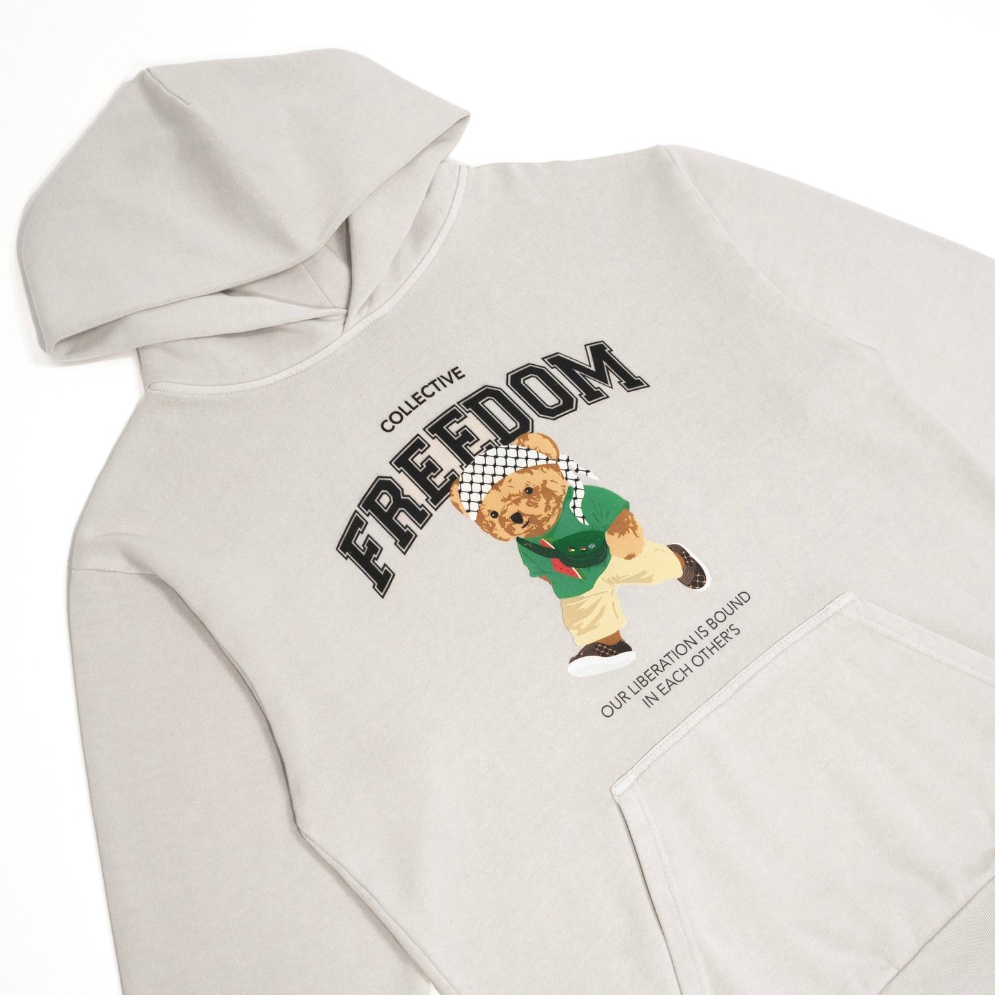 Freedom Bear Heavyweight Hoodie Wear The Peace Hoodies Off White S