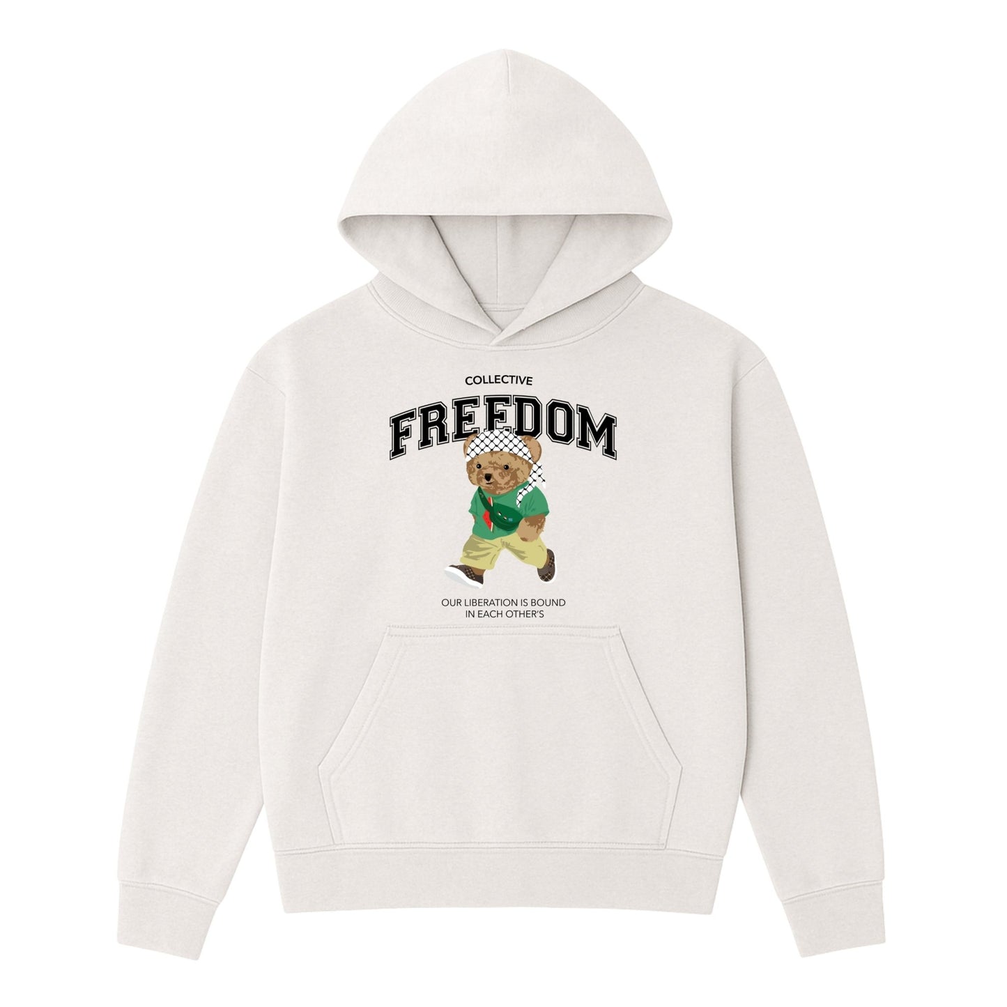 Freedom Bear Heavyweight Hoodie Wear The Peace Hoodies Off White S