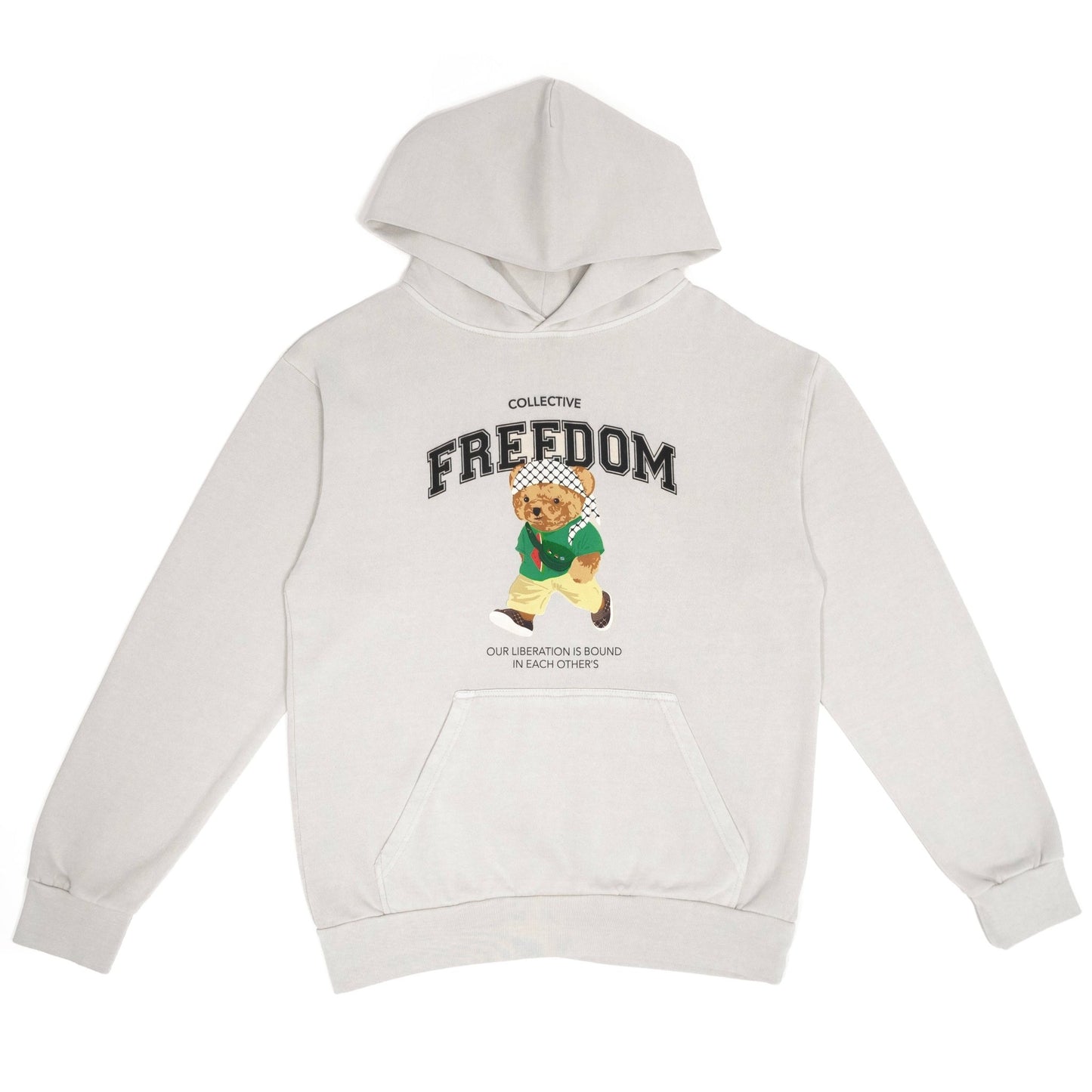 Freedom Bear Heavyweight Hoodie Wear The Peace Hoodies Off White S