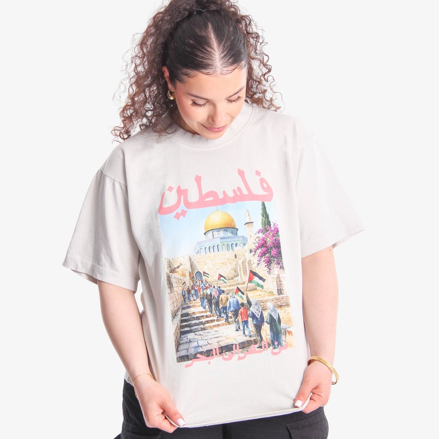Freedom March Heavyweight Tee Wear The Peace Short Sleeves Lunar Rock S