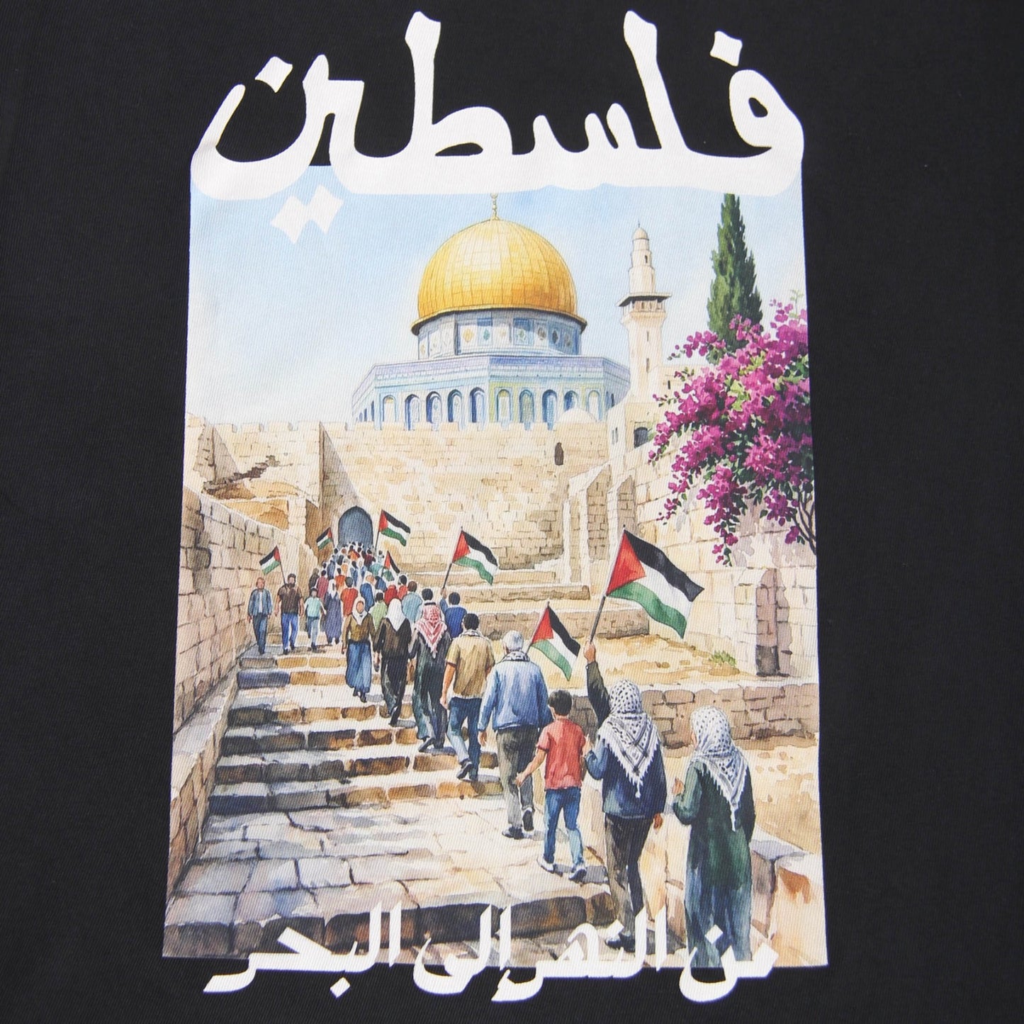 Freedom March Heavyweight Tee Wear The Peace Short Sleeves Black S