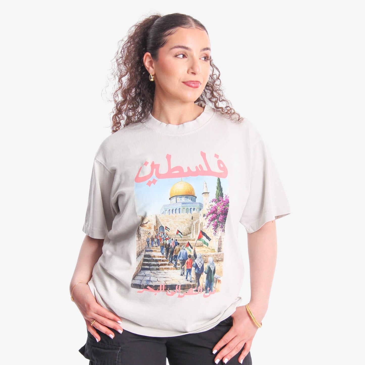 Freedom March Heavyweight Tee Wear The Peace Short Sleeves Lunar Rock S
