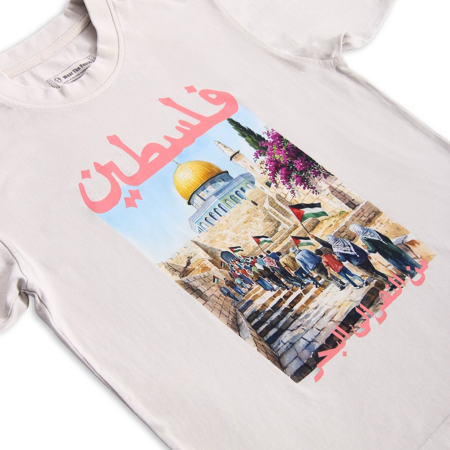 Freedom March Heavyweight Tee Wear The Peace Short Sleeves Lunar Rock S
