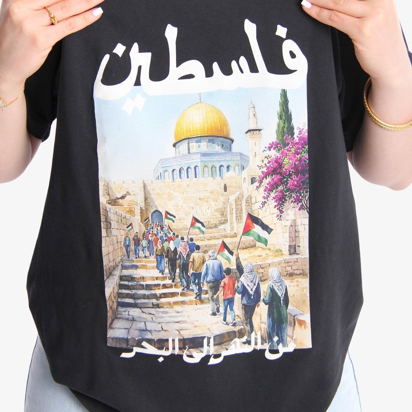 Freedom March Heavyweight Tee Wear The Peace Short Sleeves Black S