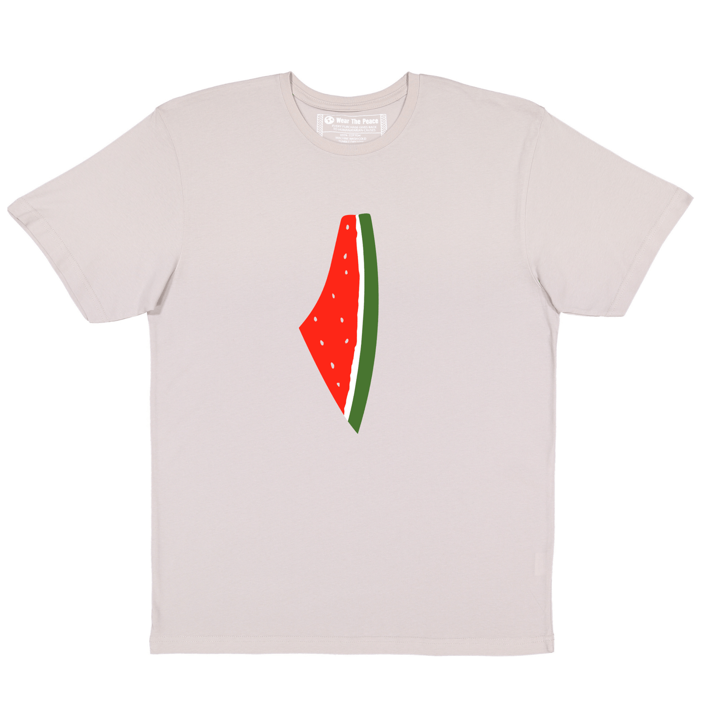 Freedom Melon Basil & Cloudy Tee Wear The Peace Short Sleeves Cloudy S