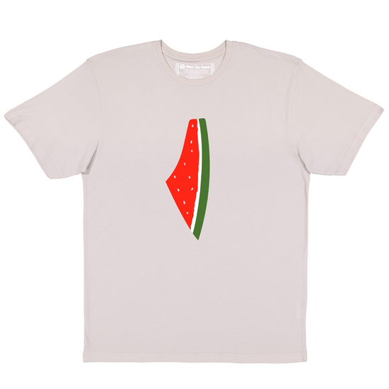 Freedom Melon Basil & Cloudy Tee Wear The Peace Short Sleeves Cloudy S