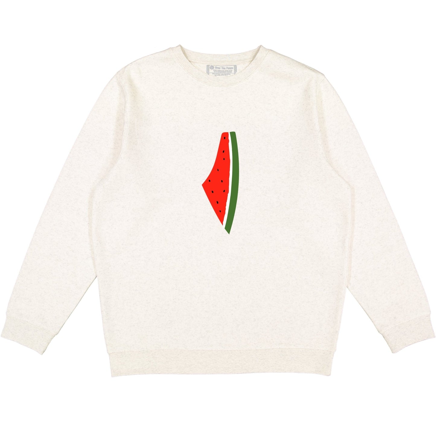 Freedom Melon Crewneck Wear The Peace Crewnecks Oatmeal S