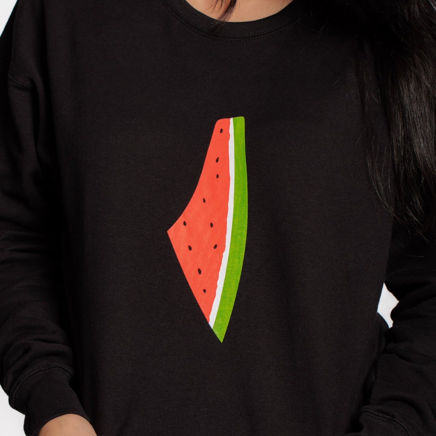 Freedom Melon Crewneck Wear The Peace Crewnecks Black S