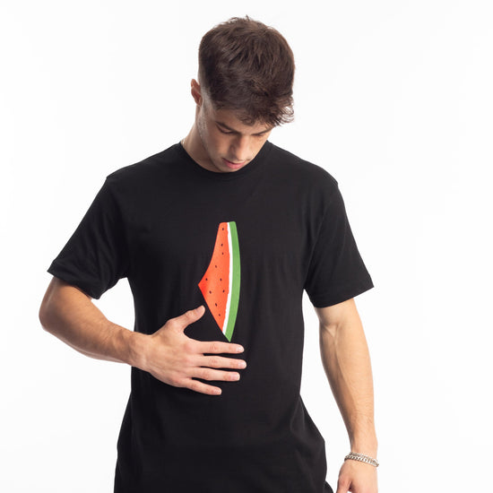 Freedom Melon Tee Wear The Peace Short Sleeves Black S