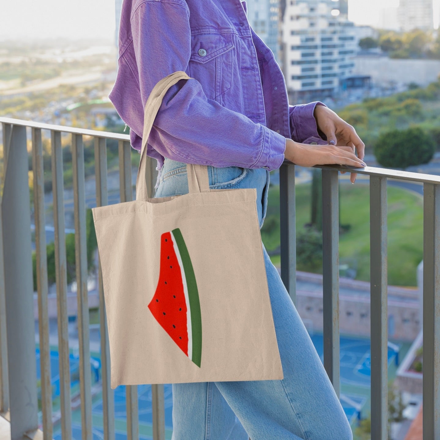Freedom Melon Tote Bag Wear The Peace Tote Bag