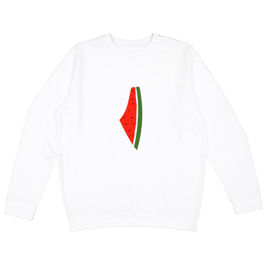 Freedom Melon White Crewneck Wear The Peace Crewnecks S