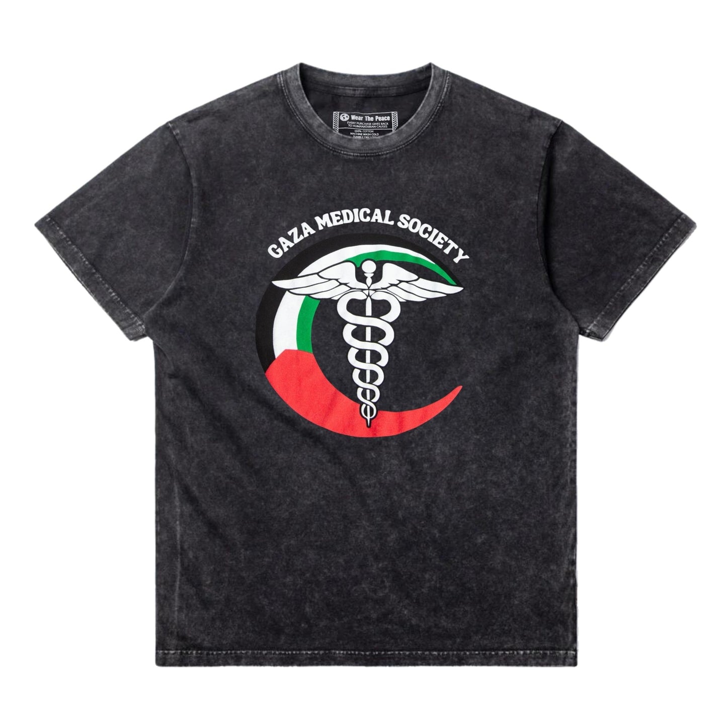 Gaza Medical Tee Wear The Peace Short Sleeves S