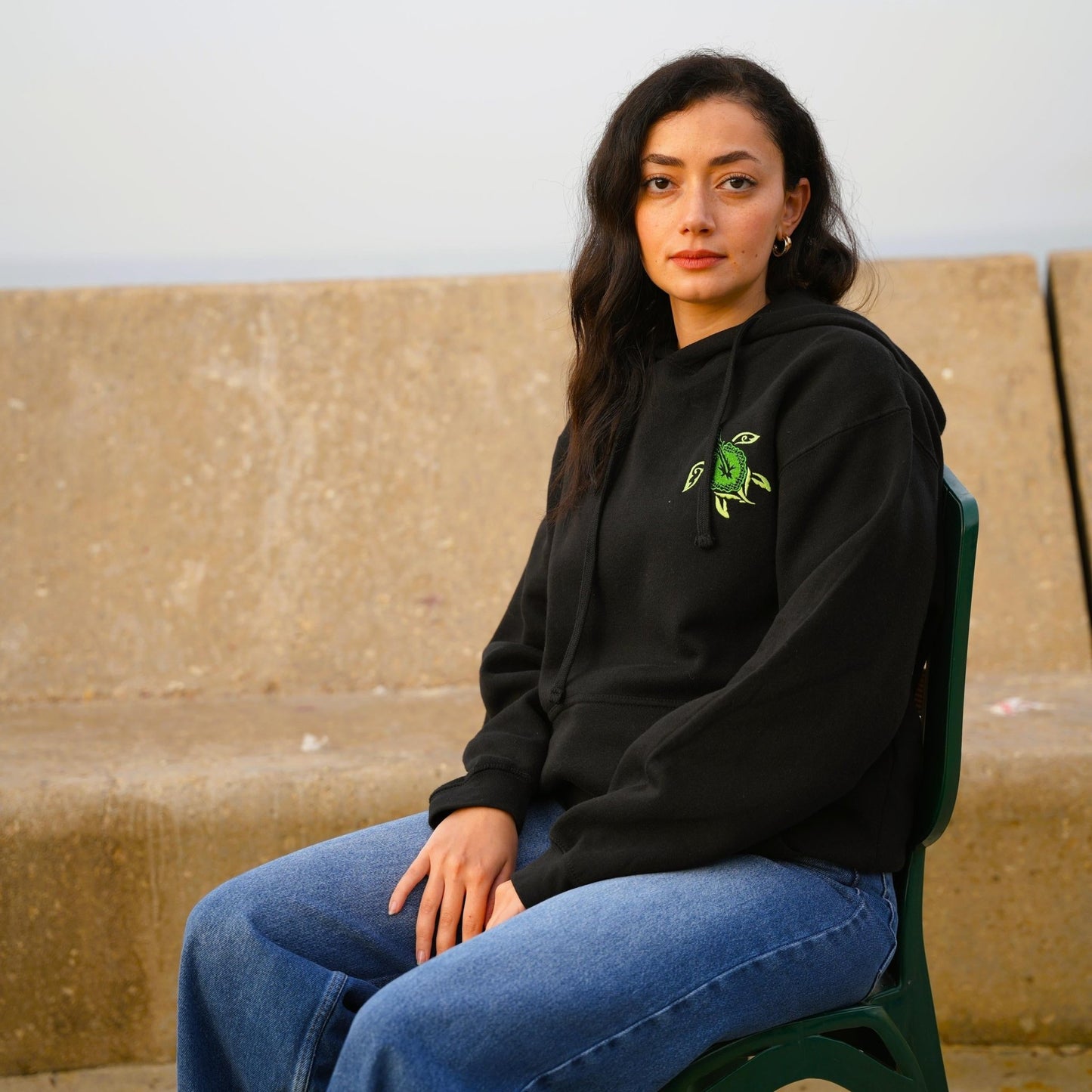 Gaza's Turtle Embroidered Hoodie (Plestia X WTP) Wear The Peace Hoodies S