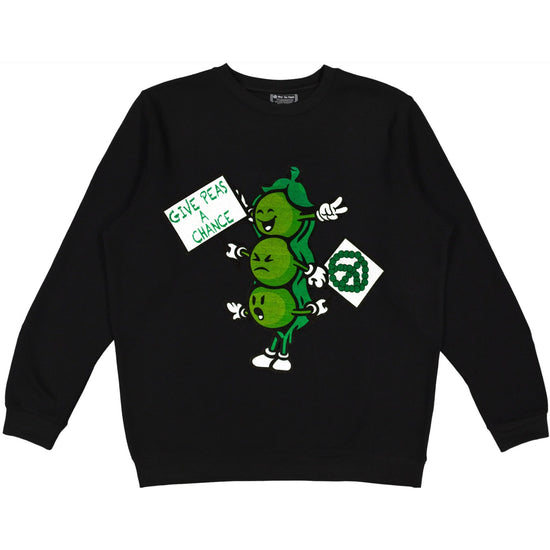 Give Peas A Chance Crewneck Wear The Peace Crewnecks S