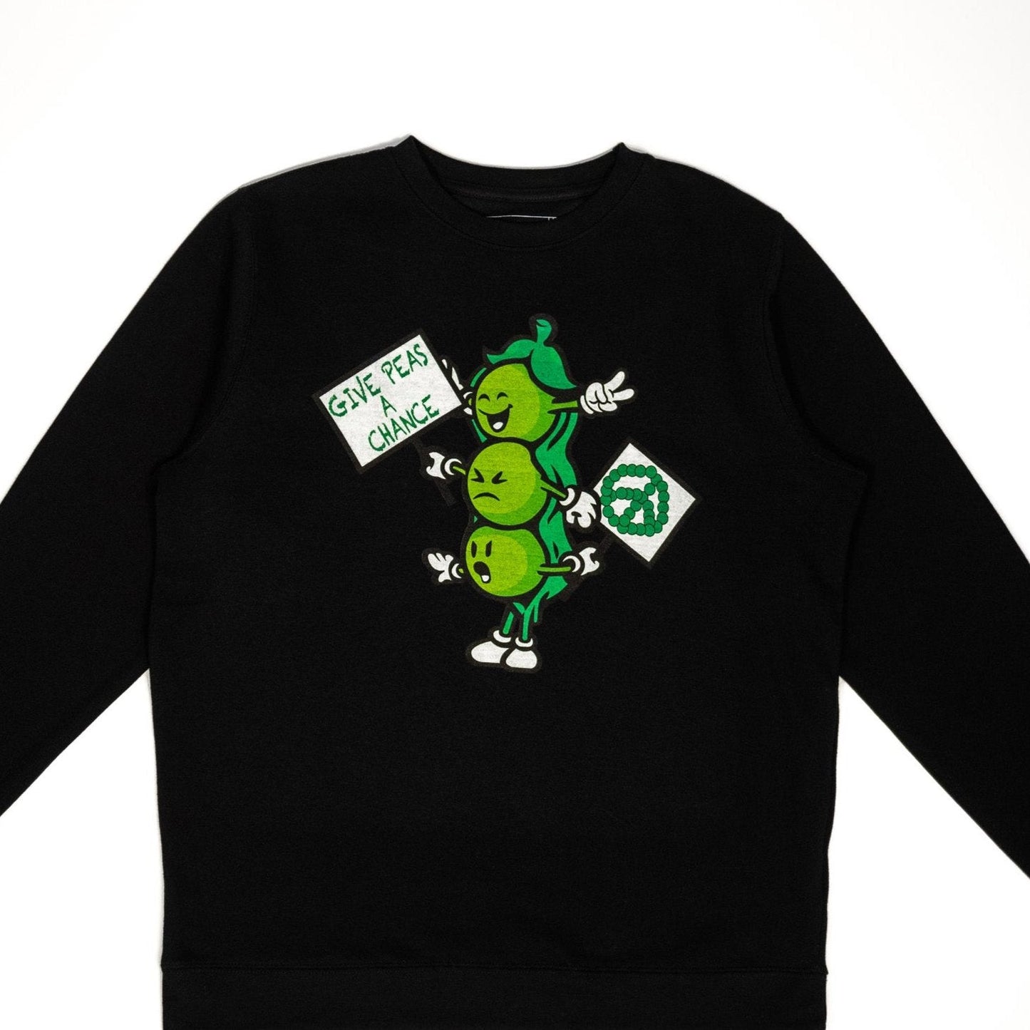 Give Peas A Chance Crewneck Wear The Peace Crewnecks S