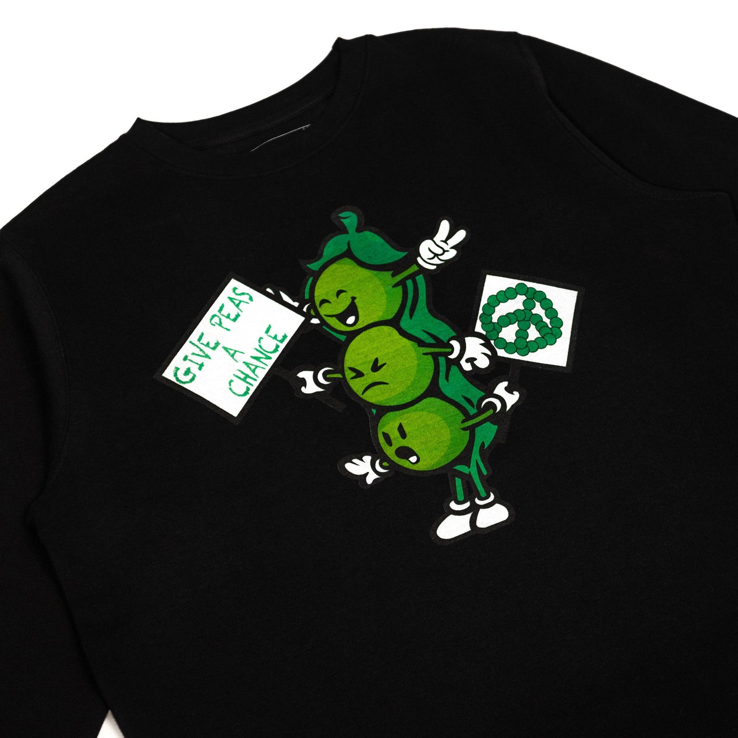 Give Peas A Chance Crewneck Wear The Peace Crewnecks S