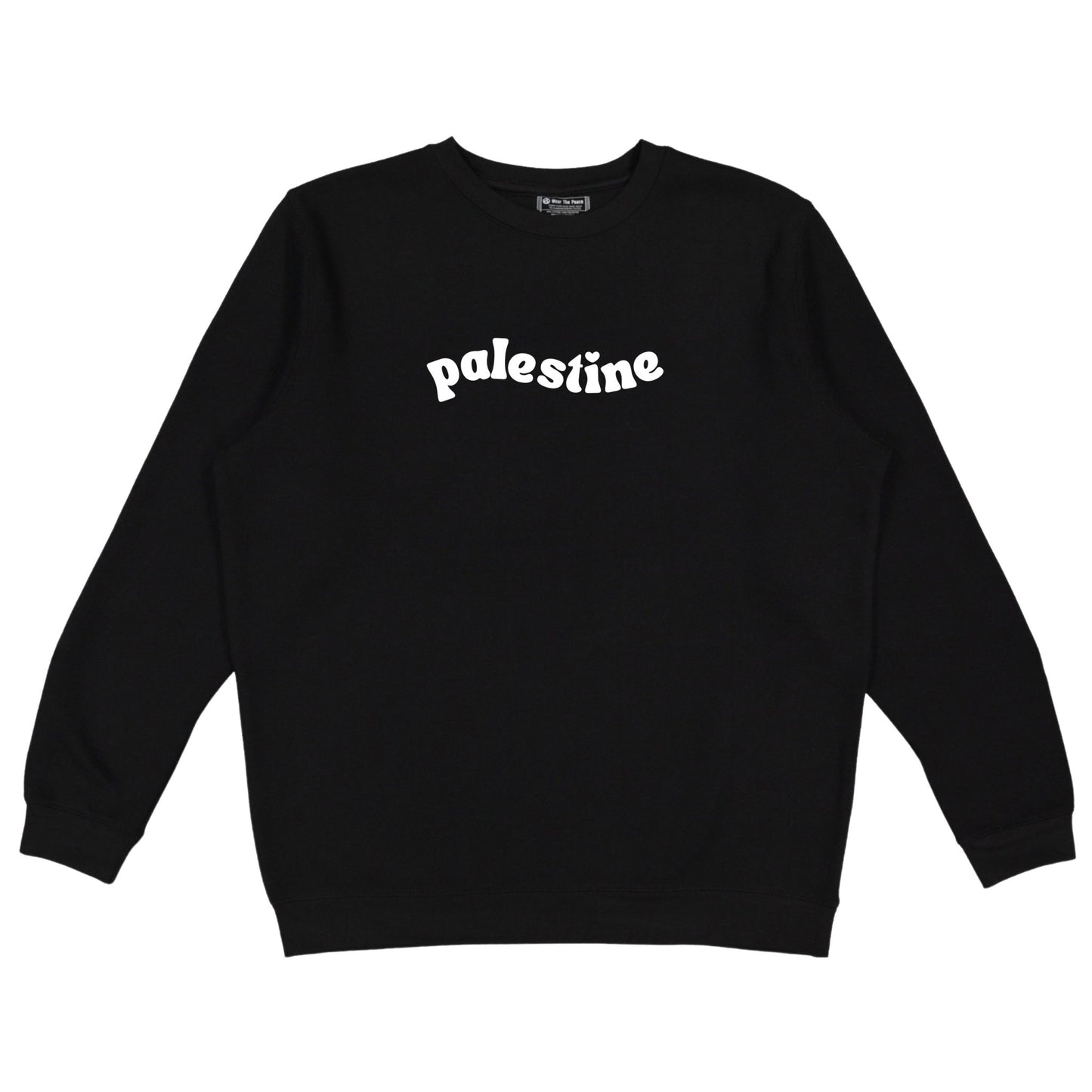 Handala Heart Crewneck Wear The Peace Crewnecks S