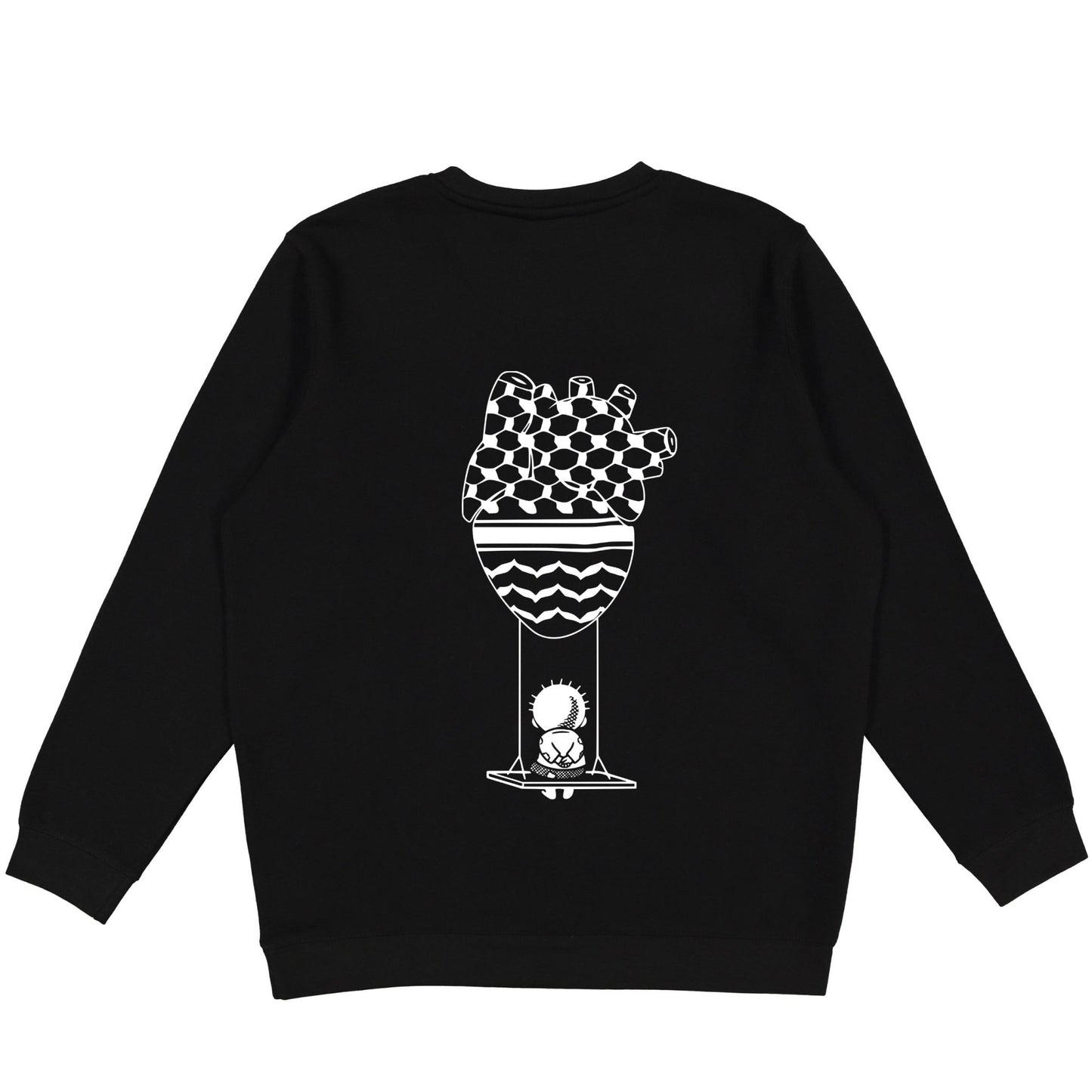 Handala Heart Crewneck Wear The Peace Crewnecks S