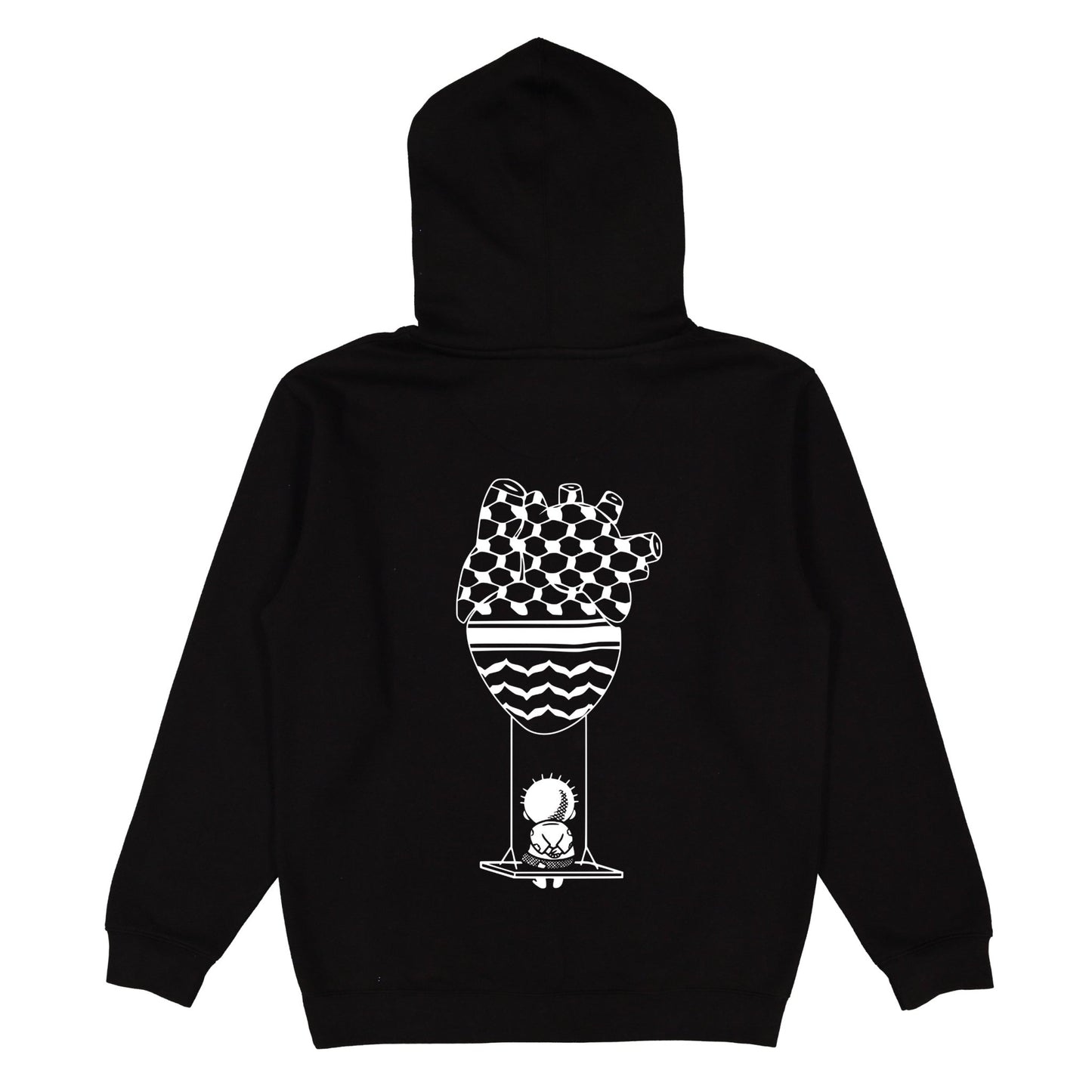 Handala Heart Hoodie Wear The Peace Hoodies S