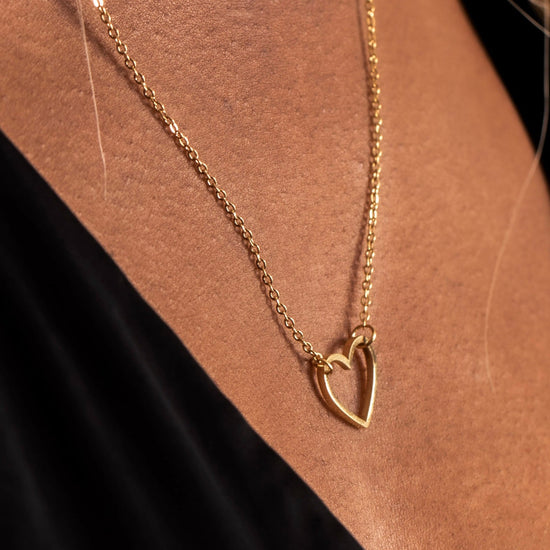 Heart Full Of Love Necklace Wear The Peace Necklaces Gold