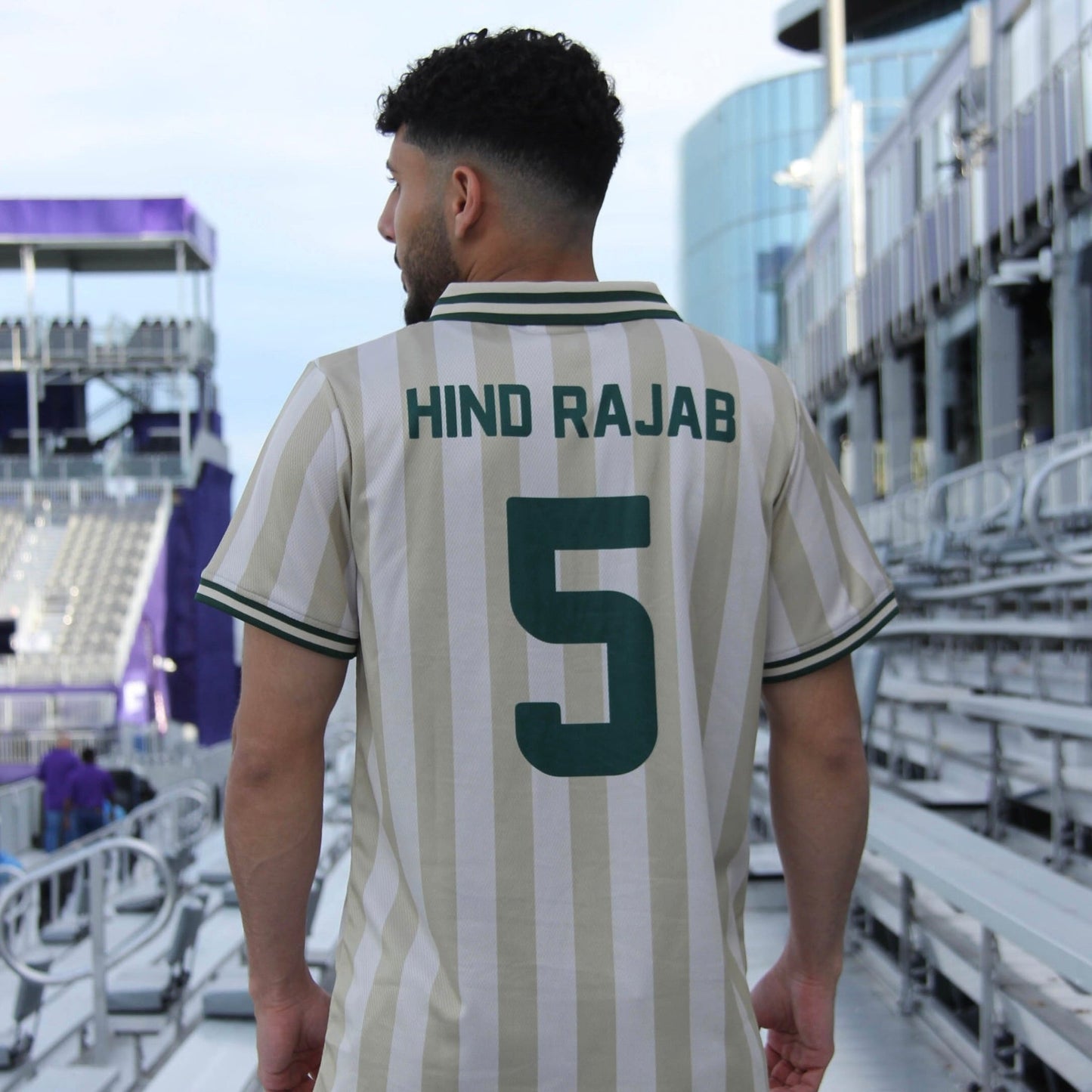 Hind Rajab World Cup Away Jersey Wear The Peace Short Sleeves S