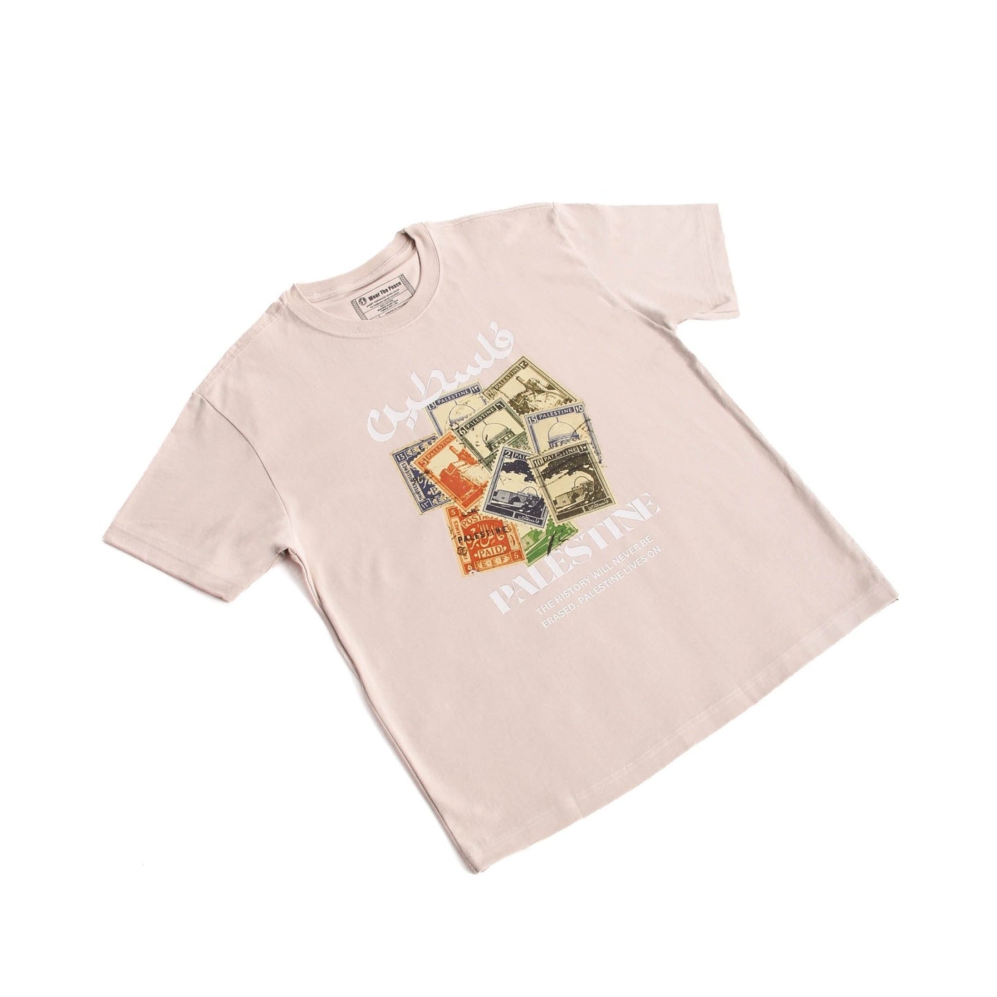 History Won't Be Erased Heavyweight Tee Wear The Peace Short Sleeves French Oak S