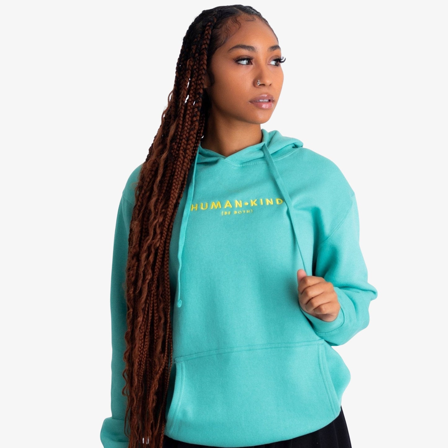 Human Kind Embroidered Hoodie Wear The Peace Hoodies Saltwater S