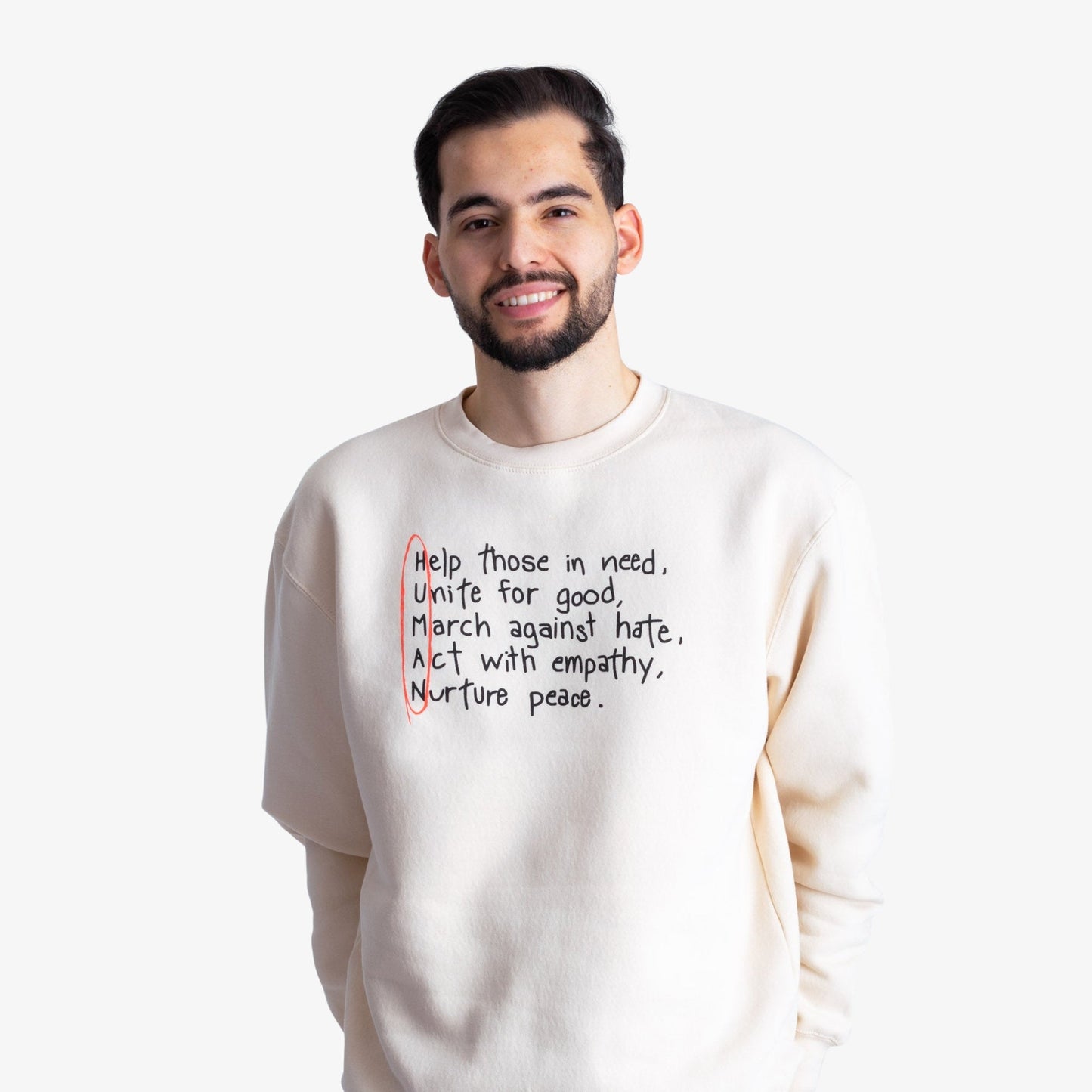 Human Values Crewneck Wear The Peace Crewnecks Black S