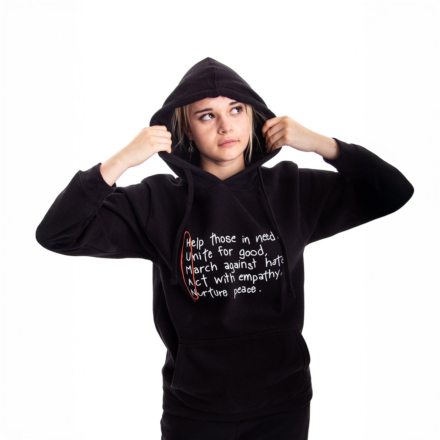 Human Values Hoodie Wear The Peace Hoodies S