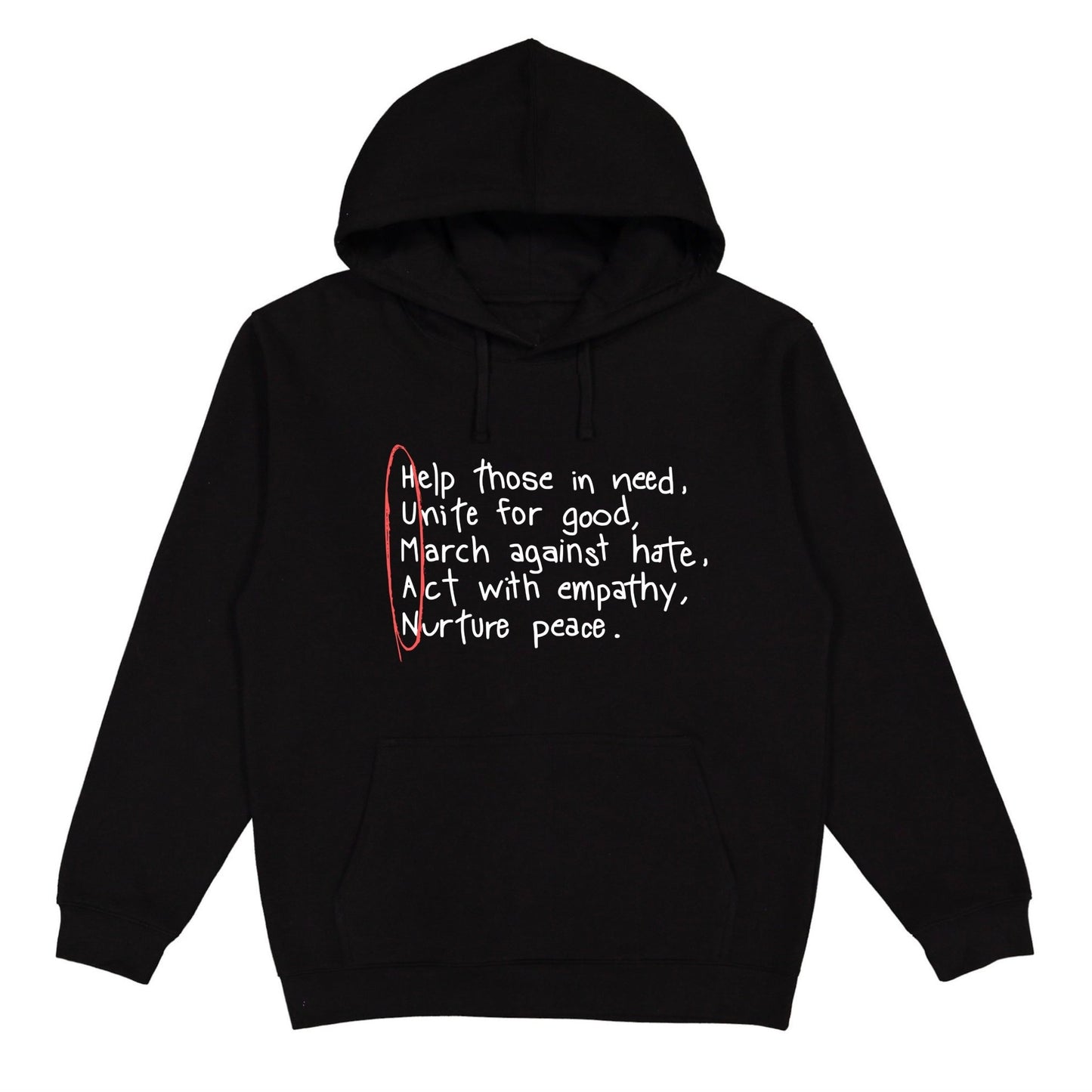 Human Values Hoodie Wear The Peace Hoodies S