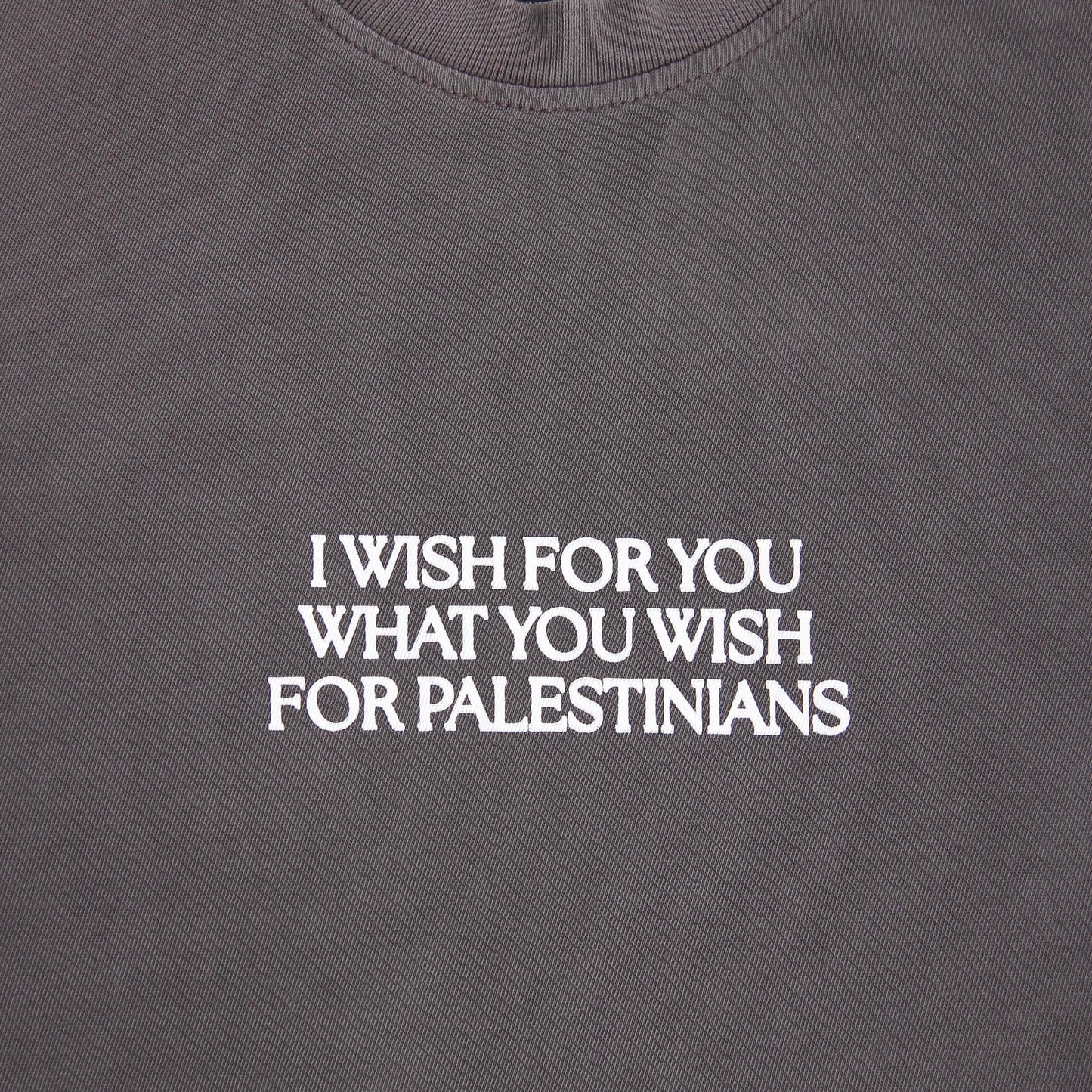 I Wish For You Heavyweight Tee Wear The Peace Short Sleeves Gray S