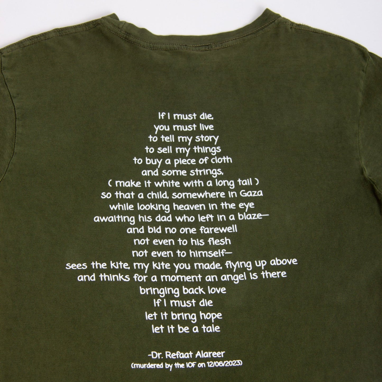 If I Must Die Tee (Dr. Refaat X WTP) Wear The Peace Short Sleeves S