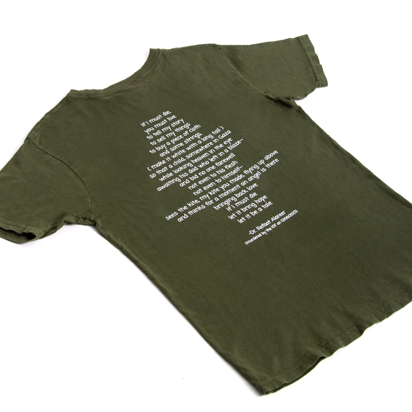 If I Must Die Tee (Dr. Refaat X WTP) Wear The Peace Short Sleeves S