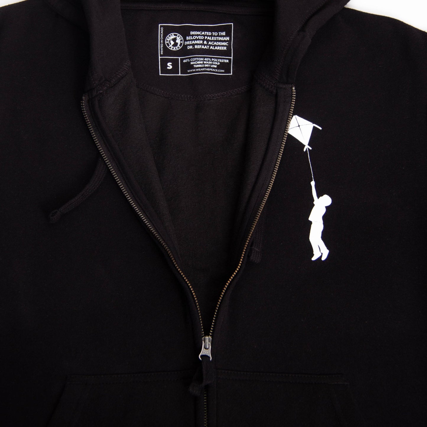 If I Must Die Zip - Up Hoodie (Dr. Refaat X WTP) Wear The Peace Hoodies S