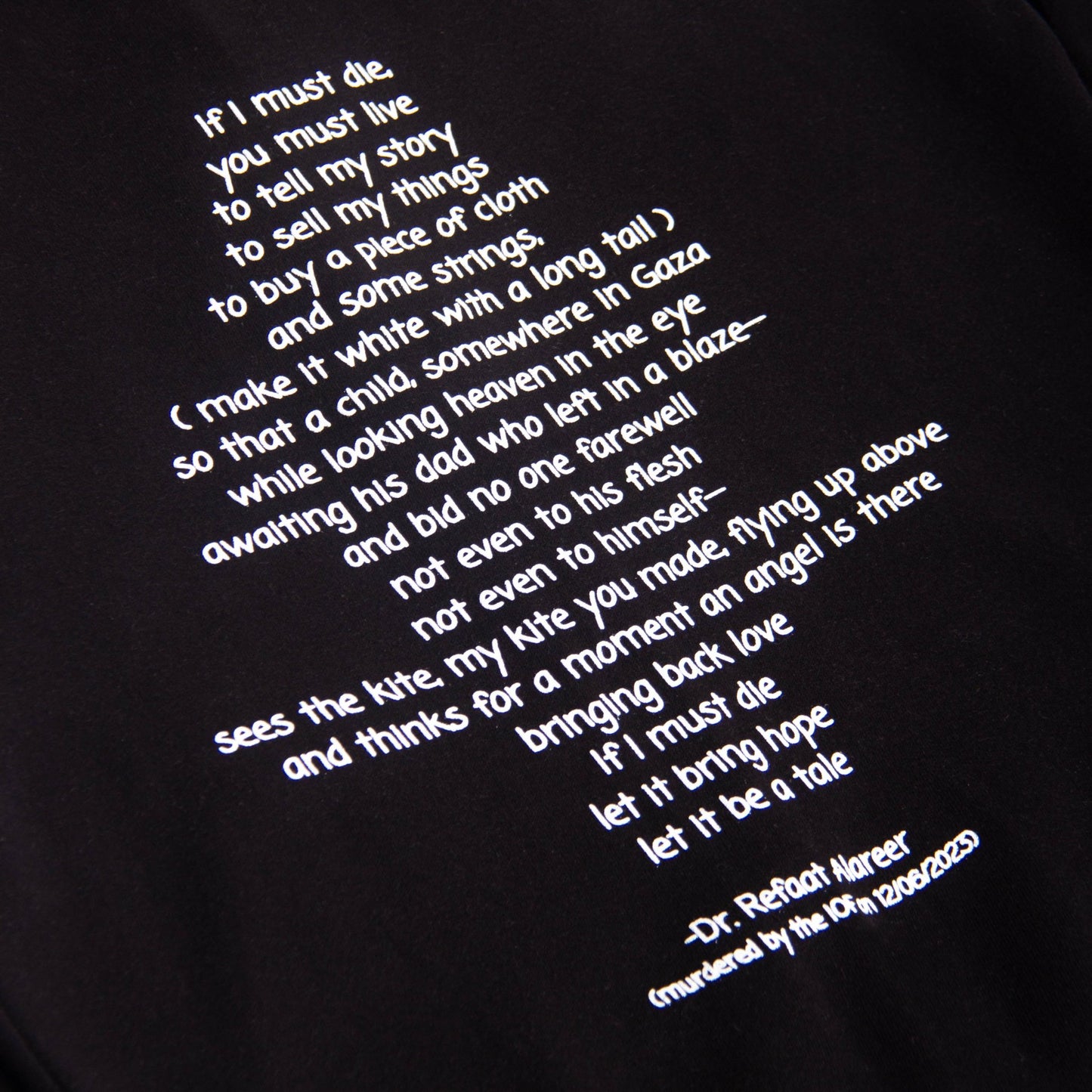 If I Must Die Zip - Up Hoodie (Dr. Refaat X WTP) Wear The Peace Hoodies S