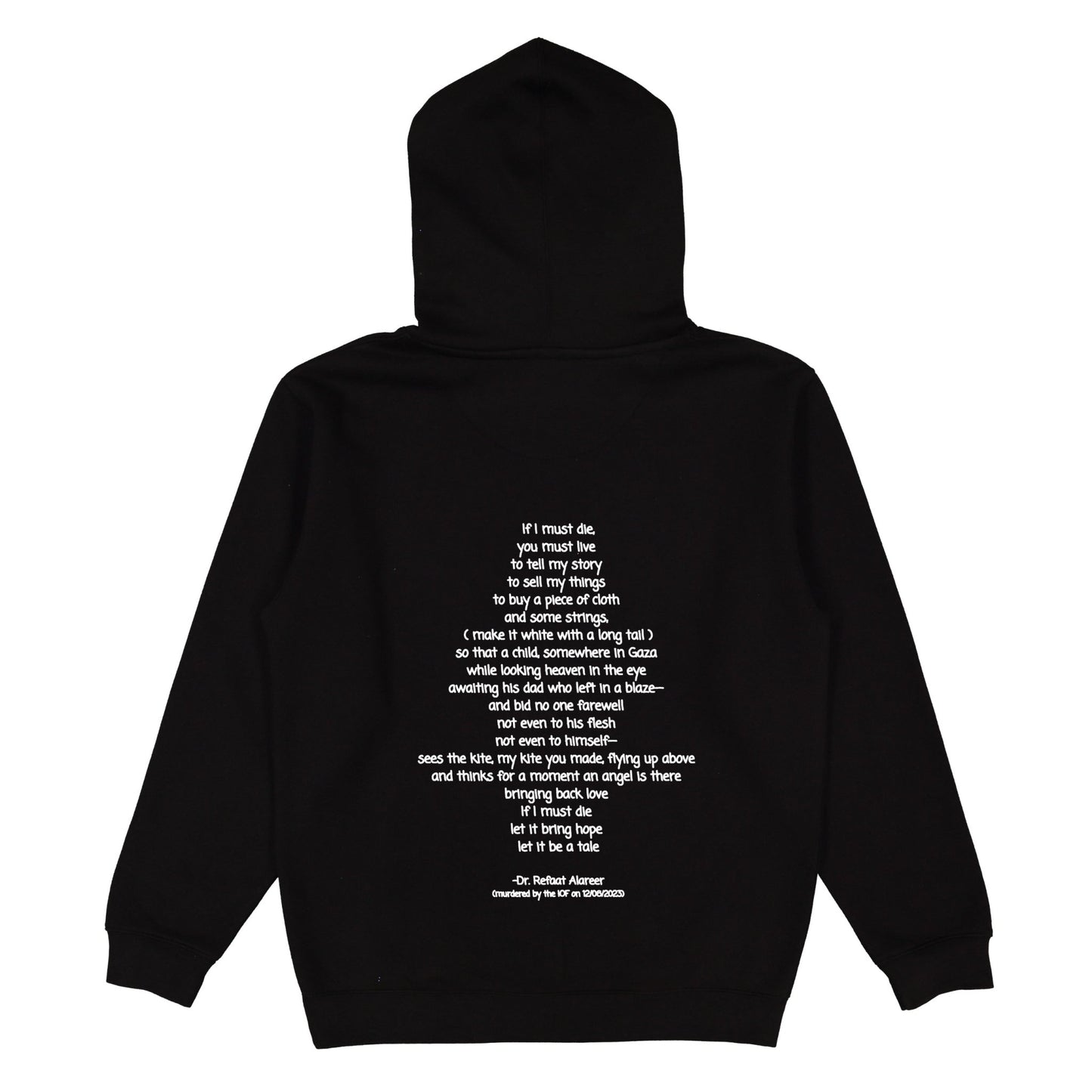 If I Must Die Zip - Up Hoodie (Dr. Refaat X WTP) Wear The Peace Hoodies S