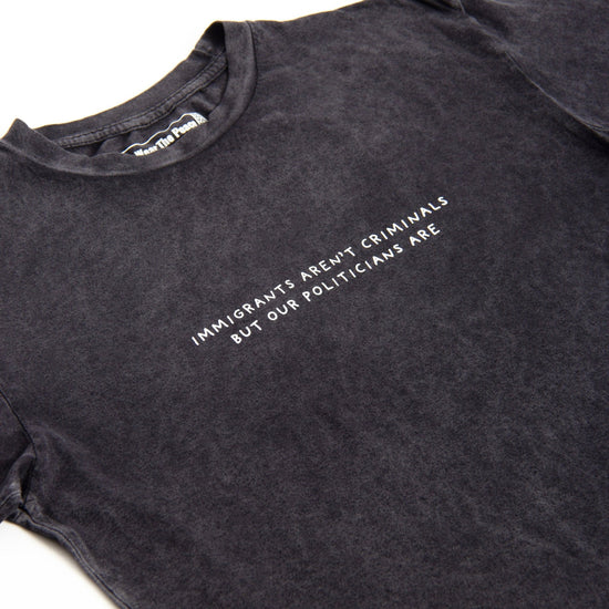 Immigrants Aren't Criminals Tee Wear The Peace Short Sleeves S