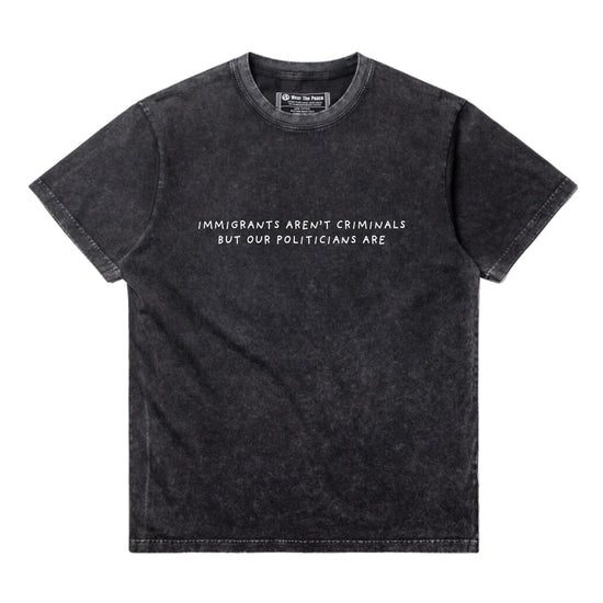 Immigrants Aren't Criminals Tee Wear The Peace Short Sleeves S
