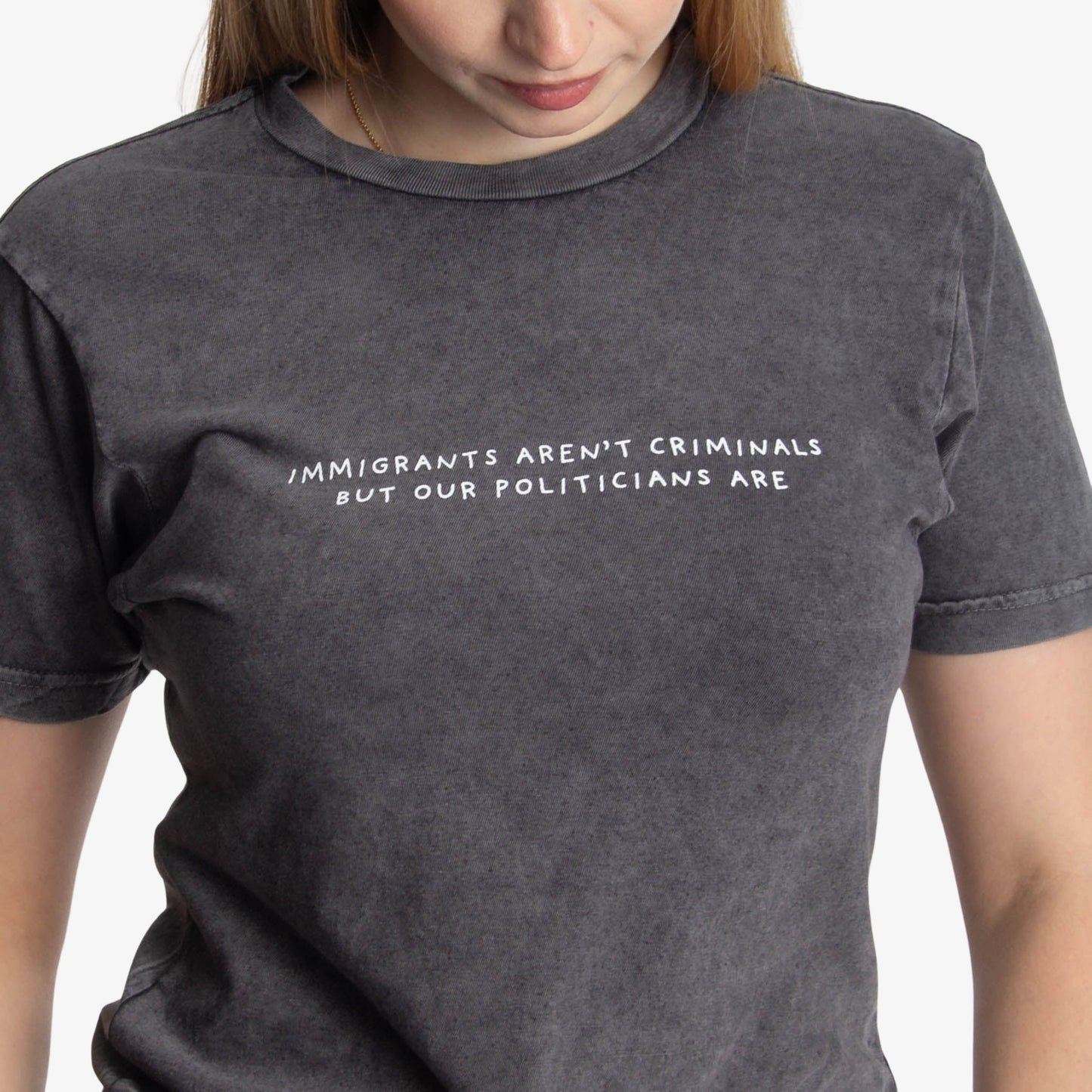 Immigrants Aren't Criminals Tee Wear The Peace Short Sleeves S